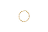 14K Yellow Gold Princess and Baguette Cut Diamond Beaded Bracelet (3.00 cttw, H-I Color, SI1-SI2 Clarity)