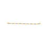 10K Yellow Gold 1.00 Cttw Round-Cut Diamond Spiral Link 7" Bracelet (H-I Color, I2-I3 Clarity)