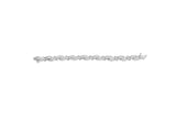 14K White Gold 4.0 Cttw Invisble Set Princess-Cut Diamond Wave Style Link Bracelet (H-I Color, SI2-I1 Clarity) - 7"