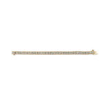 14K Yellow Gold 3.0 Cttw Princess Cut Quad Invisible Set Tennis Bracelet (H-I Color, SI1-SI2 Clarity) - 7â€