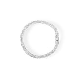 10K White Gold Round and Baguette Cut Diamond Bracelet (2.00 cttw, H-I Color, I2-I3 Clarity)