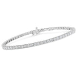 IGI Certified 4.0 Cttw Diamond 14K White Gold Classic 7â€ Tennis Bracelet (H-I Color, I1-I2 Clarity)