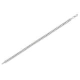 .925 Sterling Silver 1.0 Cttw Rose Cut Diamond Double-Link 7" Tennis Bracelet (I-J Color, I3 Clarity)
