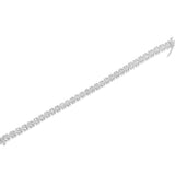 .925 Sterling Silver 1.0 Cttw Diamond Miracle-Set X-Link 7" Tennis Bracelet (I-J Color, I3 Clarity)