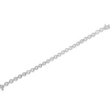 .925 Sterling Silver 1/4 Cttw Diamond Miracle-Set Teardrop Shaped 7â€ Link Bracelet (I-J Color, I3 Clarity)