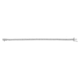 14K White Gold 7.0 cttw 4-Prong Set Lab Grown Diamond 7" Tennis Bracelet