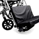 Hermell Products WC2218 Padded Wheelchair Foot Rest 1 Count (Pack of 1) Black