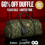 Green Camo Weekender Duffle Bag (FLASH SALE)
