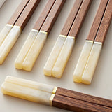 Chicken-wing Wood And Red Sandalwood Premium Natural Solid-wood Chopsticks