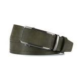 Men's Simple All-Match Alloy Automatic-Buckle Leather Belt