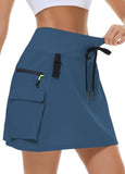 Practical Hiking Skirt With Zippered Pockets For Outdoor Activities