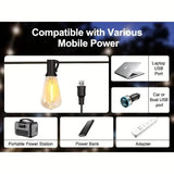 60FT Solar String Lights With USB Port & Remote Control