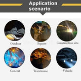 60W Solar Portable Rechargeable LED Flood Lamp
