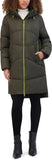 Andrew Marc womens Baisley Water Resistant High Low Relaxed Puffer