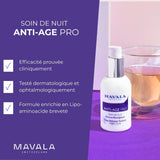 Mavala Anti-Age Pro Time Release System Night Care Cream - Anti-Aging Night Cream with Watercress Extract and Alpine Rose Extract