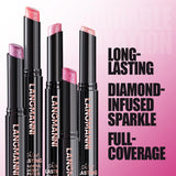 Jolilab 10Pcs Set Sparkling Lipstick Lip Gloss Long Lasting Waterproof Moisturizer Lip Balm Glitter Shimmer Metallic, Diamond Shiny Bold Glow Goth Lipstick for Women Girls, Non-sticky
