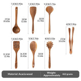 Spatula Soup Ladle And Wooden Turner Set In Teak