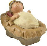 Nativity Sets for Christmas 10 Pieces - Hand Painted Nativity Scene Indoor, 4.8" Classic Figurines Holy Family Jesus Manger Crib Ornament, Xmas Decorations