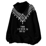 Mens Casual Hooded Long-sleeve Sweatshirt