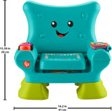 Fisher-Price Toddler Learning Toy Laugh & Learn Smart Stages Chair with Music Lights & Activities for Infants Ages 1+ Years, Teal
