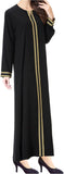 WSPLYSPJY Embroidered Abaya Muslim Dresses for Women Maxi Long Sleeve Prayer Clothes Middle Eastern Kaftans