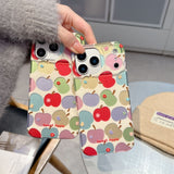 Electroplated Colorful Flower Phone Case