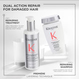 Kerastase Premiere Sulfate-Free Hair Repair Shampoo - For All Damaged Hair Types, Strengthens & Smoothes, With Citric Acid, Removes Buildup & Decalcifies