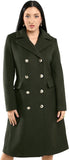 Vince Camuto Winter Coats - Women Double-Breasted Faux Collar Wool Womens Jacket