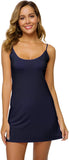 WiWi Slip Dress for Women Viscose from Bamboo Spaghetti Strap Lingerie Sexy Nightgowns Plus Size Sleep Chemise S-4X