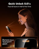 UNBREAKcable for iPhone 16 Pro Max Privacy Screen Protector, Tempered Glass Film [DustProof OneStep] [25° Anti-Spy] [9H Military-Grade Shatterproof] [Bubble Free] for Apple ProMax 6.9"-2 Pack