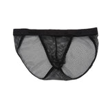 Mens Mesh Underwear Sheer Fishnet Breathable