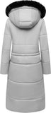 MOERDENG Women's Long Winter Puffer Coat Waterproof Warm Maxi Down Jacket Faux Fur Removable Hood Parka