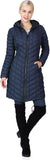 Outdoor Ventures Women's Maryan Hooded Ultra Lightweight Warm Thermolite Long Puffer Coat