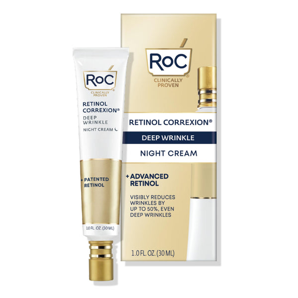 RoC Retinol Correxion Under Eye Cream for Dark Circles & Puffiness, Daily Wrinkle Cream, Anti Aging Skin Care Treatment Women and Men, 1 oz (Packaging May Vary)