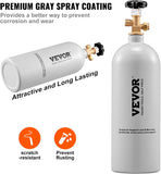 VEVOR CO2 Tank, 5 lbs New Aluminum Alloy Cylinder, CO2 Air Tank with Light Gray Spray Coating, CGA320 Valve & Adjustable Pressure, DOT Approved Cylinder for Draft Beer Dispensing and Soda Maker
