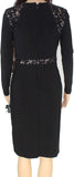LAUREN RALPH LAUREN Sharie Women's Sequined Cocktail Dress Black Size 12