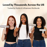 Hypersonic Hair Dryer | 110,000 RPM High-Speed Ionic Blow Dryer with 500 Million Negative Ions | No Heat Damage, Low Noise, 5 Attachments for All Hair Types