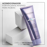 Kerastase Blond Absolu Cicaflash Conditioner - For Bleached & Damaged Hair, Strengthens & Nourishes, With Hyaluronic Acid, Protects Against Breakage