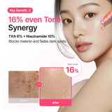 PURITO TXA 6% + Niacinamide 10% + Retinal Facial Serum | for Dark Spots, Hyperpigmentation, Uneven Tone | High-Level Tranexamic Acid 6% | Korean skincare, 30mL 1.01 fl.oz