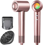 160000 RPM High-Speed Ionic Hair Dryer, Lightweight Portable Blow Dryer with 500 Million Negative Ions, Black