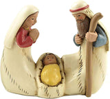 Nativity Sets for Christmas 10 Pieces - Hand Painted Nativity Scene Indoor, 4.8" Classic Figurines Holy Family Jesus Manger Crib Ornament, Xmas Decorations