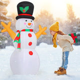 GOOSH 5 FT Christmas Snowman Inflatable Decoration Blow Up Snowman Outdoor Christmas Yard Decoration with Branch Hand Blow Up Holiday Indoor Outdoor Party Garden Yard Decoration