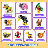 HOGOKIDS 60 Kinds Party Favors for Kids, 20 Pack 3-in-1 Animals Building Block Toy Sets for Goodie Bags Stocking Stuffer Classroom Prizes Birthday Christmas Easter Gifts for Boys Girls Ages 6-12+