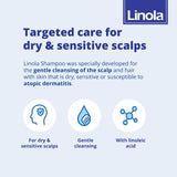 Linola Gentle Shampoo for Sensitive Scalp - 200 ml, Linola Hair Care