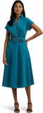 Lauren Ralph Lauren Women's Stretch-Cotton Blend Surplice Dress