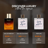 BellaVita Luxury G.O.A.T. Men's Eau De Parfum (3.4 fl.oz) | Natural Refreshing Notes of Bergamot, Lavender, Vetiver & Patchouli Oriental | Fresh Perfume for Men | Long-Lasting Perfume for Mens EDP