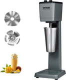 VEVOR Milkshake Maker Machine, 375W Commercial Milk Shake Maker Mixer, Single Head Drink Mixer Blender Machine, 3-Speed Milkshake Blender with 27.7oz Stainless Steel Cup for Commercial