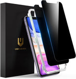 UNBREAKcable Privacy Screen Protector for iPhone 16 Pro Max, Anti-Spy Shatterproof Tempered Glass [True 28°Anti Spy] [9H Hardness] [Easy Installation Frame] Black Protector for iPhone 6.9" - 2 Pack