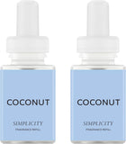 Pura & Simplicity Home Scent Refill - Smart Air Diffuser - Up to 120-Hours of Luxury Fragrance per Refill - Home Essential - Clean & Safe Diffuser Fragrance - 2 Pack, Apple