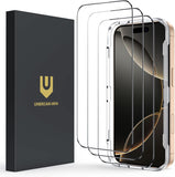 UNBREAKcable Screen Protector for iPhone 16 Pro, Pack of 3, HD Tempered Glass Screen Protector [Full Coverage] [Easy Installation][Free Bubbles][Only for Apple iPhone 16 Pro]